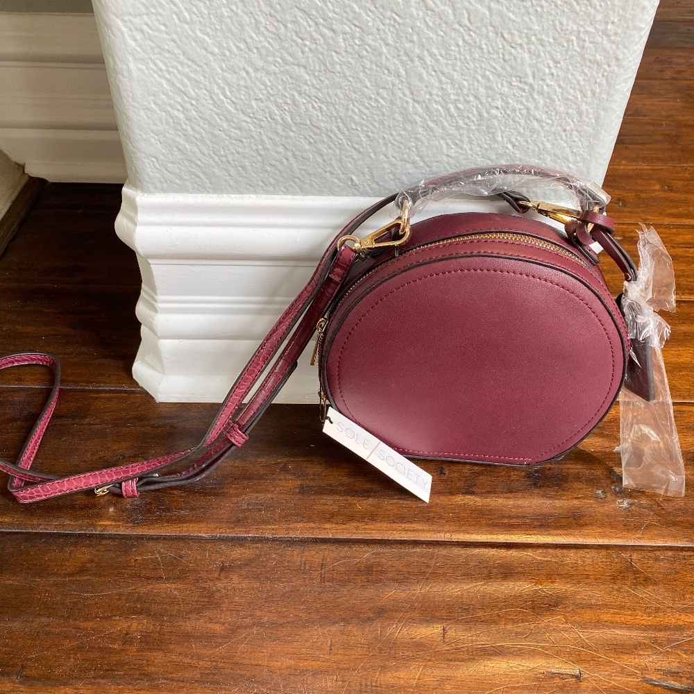 Maroon SOLE Society Round purse - BRAND NEW!!